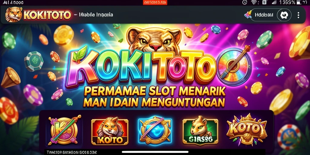 Screenshot gameplay KOKITOTO dengan grafis yang menarik.