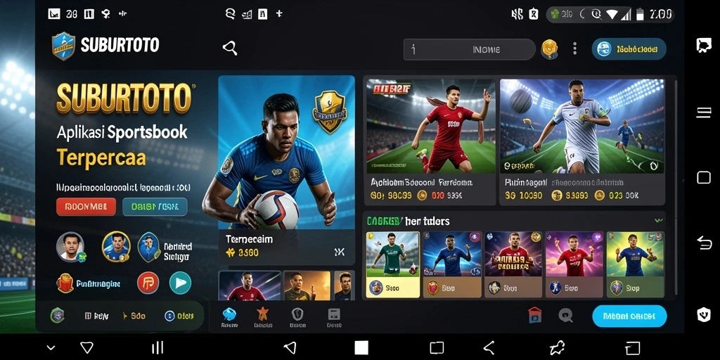 Tampilan antarmuka SUBURTOTO dengan fitur sportsbook yang menarik.