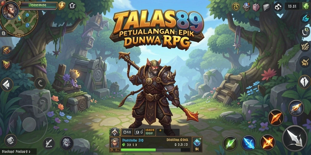 Gameplay TALAS89 menampilkan karakter beraksi di tengah pertempuran epik.